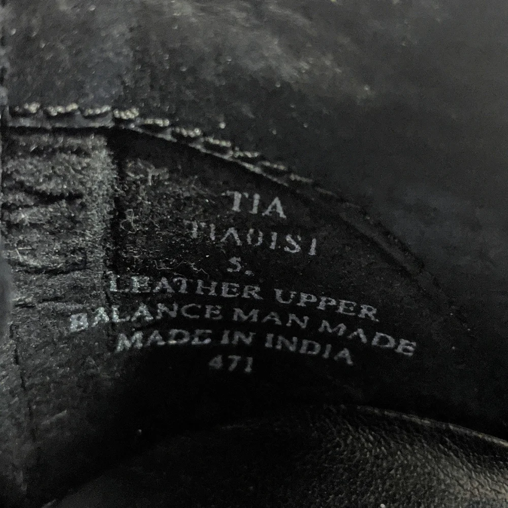 Steve Madden Tia Black Nubuck Leather Woven Boot Women's 5 - Picture 6 of 6